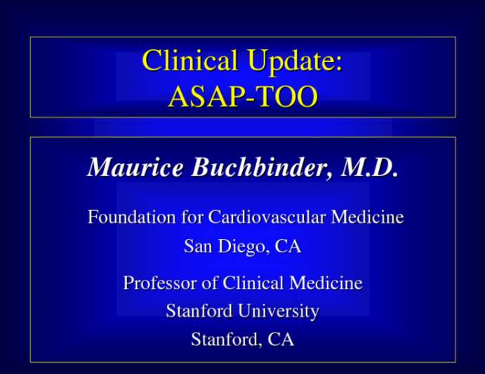 Clinical Design of ASAP-2