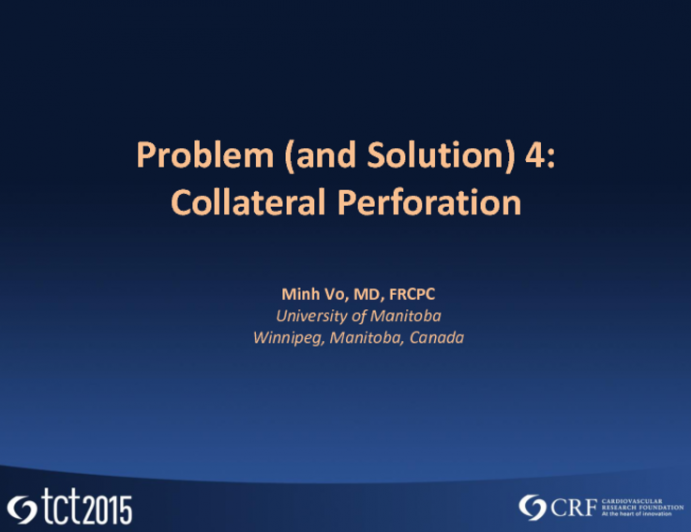 Problem (and Solution) 4: Collateral Perforation