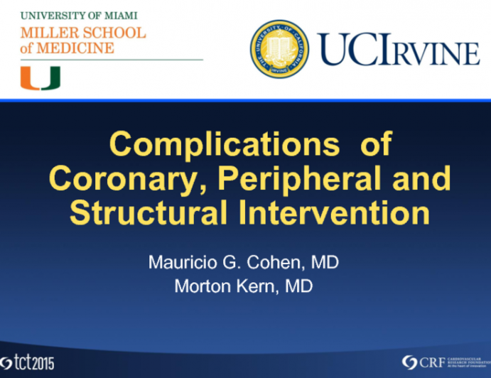 Complications of Coronary, Peripheral, and Structural Intervention