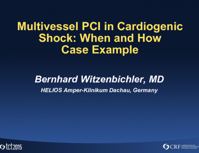 Multivessel PCI in Cardiogenic Shock: When and How