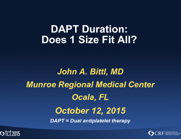 DAPT Duration After DES: Does 1 Size Fit All? Focused Commentary