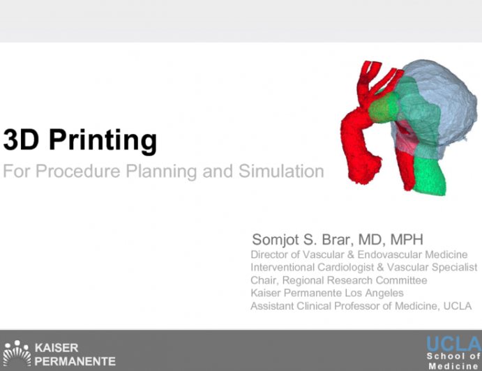 3-D Printing for Procedural Planning and Simulation