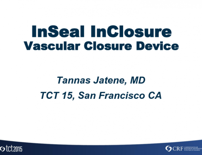 InSeal: Intravascular Closure Device