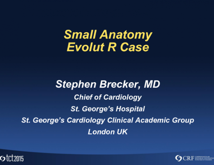 Small Aortic Annulus/Valve (Native or Bioprosthetic) and TAVR: Case Presentation