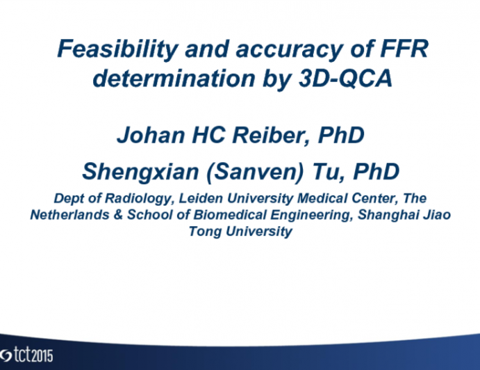 Feasibility and Accuracy of FFR Determination by 3D-QCA