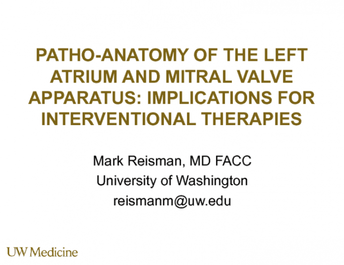 Patho-Anatomy of the Left Atrium and Mitral Valve Apparatus: Implications for Interventional Therapies