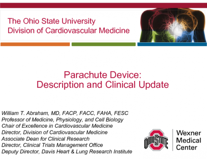 Parachute Device: Description and Clinical Update