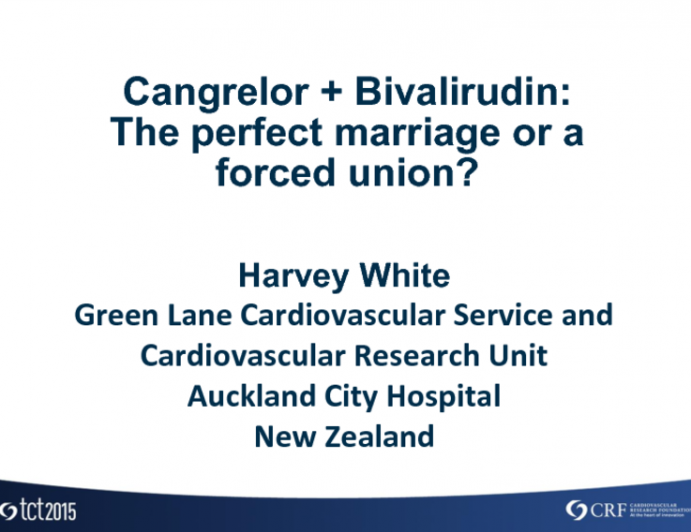 Cangrelor + Bivalirudin: The Perfect Marriage or a Forced Union?