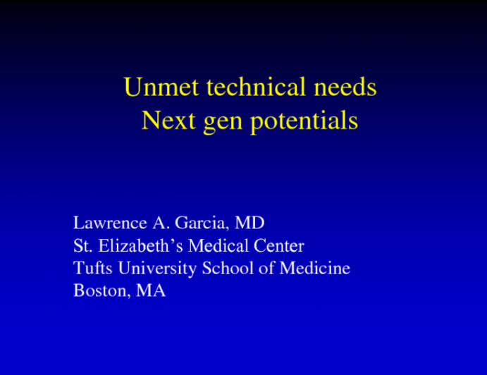 Unmet Technical Needs and Opportunities for Development of Next-Generation Technologies