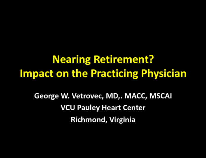 Nearing Retirement? Impact on the Practicing Clinician