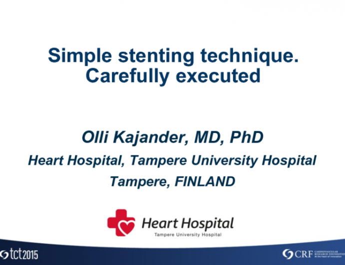 Case 1: Simple Stenting Technique, Carefully Executed