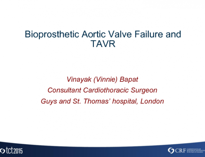 Bioprosthetic Aortic Valve Failure and TAVR: Thoughtful Commentary on the Case