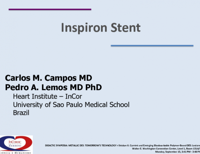 Device and Clinical Program Highlights: Inspiron