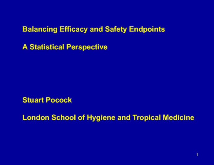 HOT TOPIC 2: Balancing Safety and Efficacy Endpoints  How Do Net Clinical Benefit and Quality of Life Fit Into the Equation? FOCUS on DAPT, PEGASUS, and MATRIX: Statistical Perspective