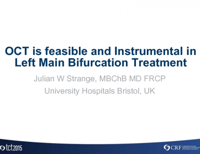 Case 9: OCT Is Feasible and Instrumental in Left Main Bifurcation Treatment