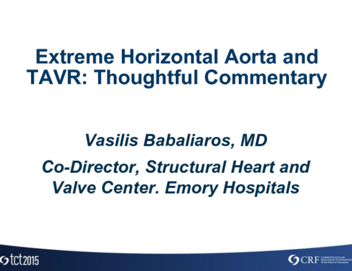 Extreme Horizontal Aorta and TAVR: Thoughtful Commentary on the Case