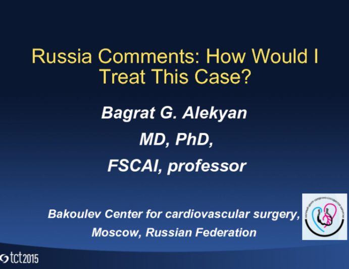 Russia Presents: How Did I Treat This Case?