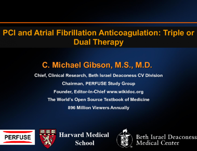 PCI and Atrial Fibrillation Anticoagulation: Triple or Dual Therapy?