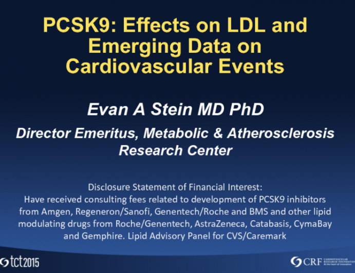 PCSK9: Effects on LDL and Emerging Data on Cardiovascular Events