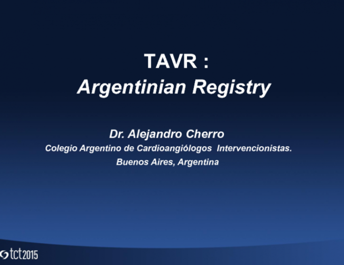 Results of the Argentine TAVI Registry With Follow-up