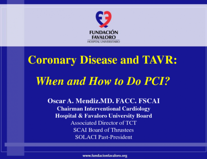 Coronary Disease and TAVI: When and How to Do PCI