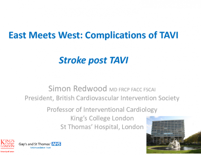 Presentation From the United Kingdom: Stroke During TAVI