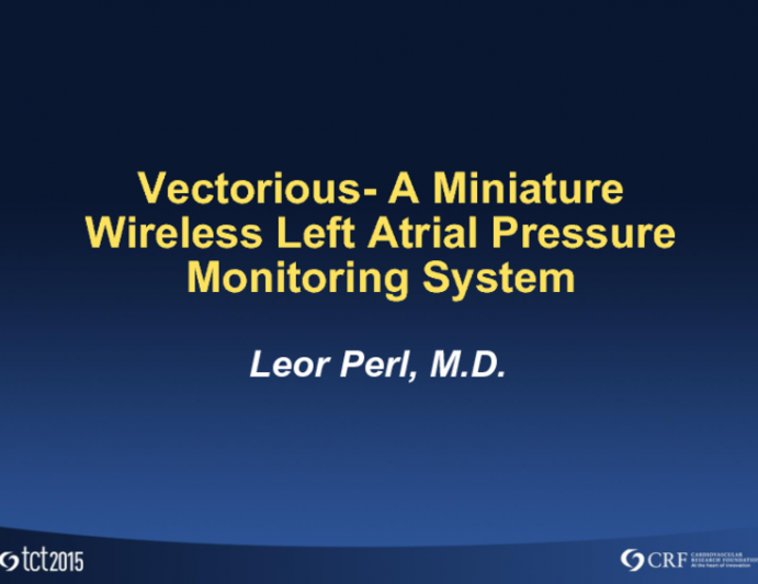 A Novel Left Atrial Pressure Monitoring System for Heart Failure (Vectorious)