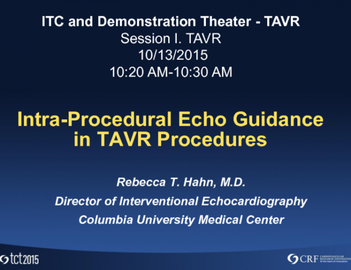 Intra-Procedural Echo Guidance in TAVR Procedures