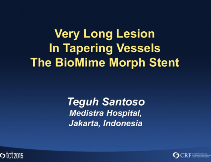 Case 7: Very Long Lesions in Tapering Vessels - The BioMime Morph Stent