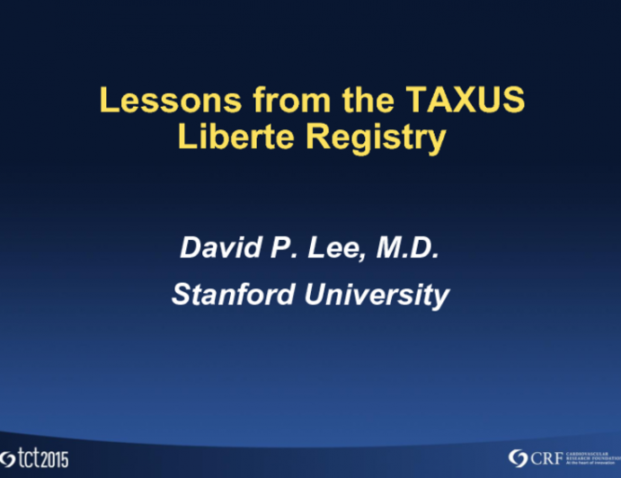 Lessons From the TAXUS Liberté/Prasugrel Substudy