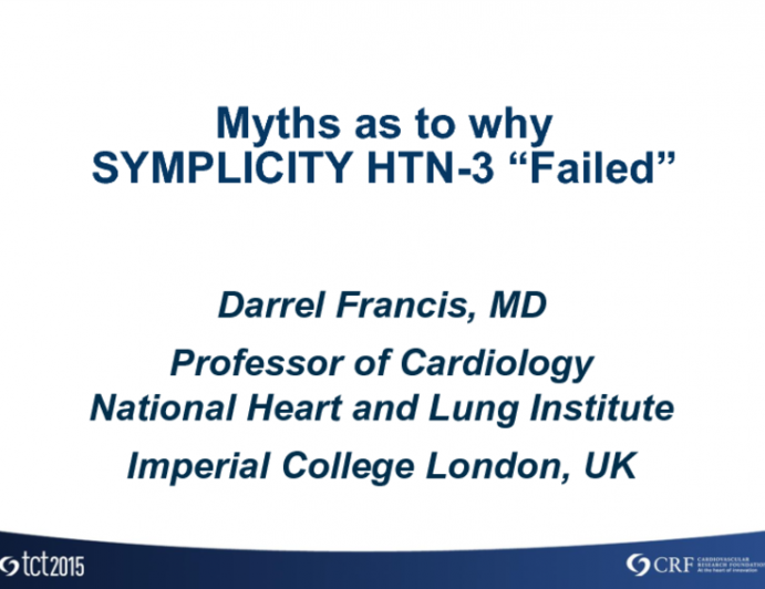 Myths as to Why SYMPLICITY HTN-3 Failed