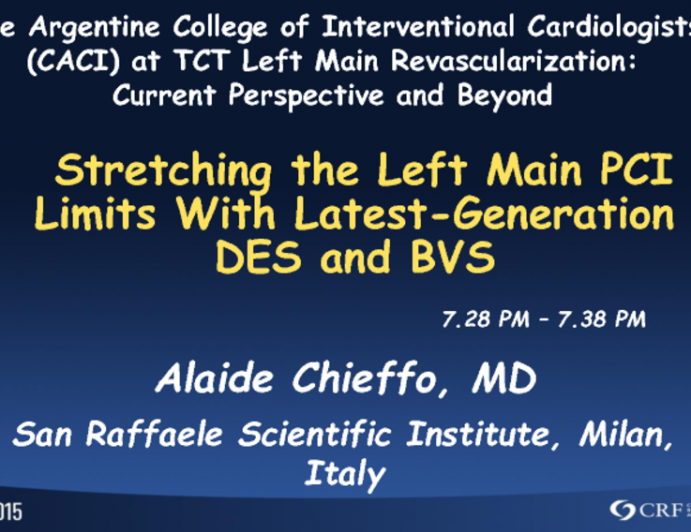 Stretching the Left Main PCI Limits With Latest-Generation DES and BVS