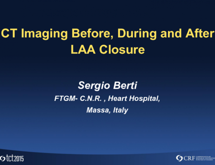 CT Imaging Before, During, and After LAA Closure