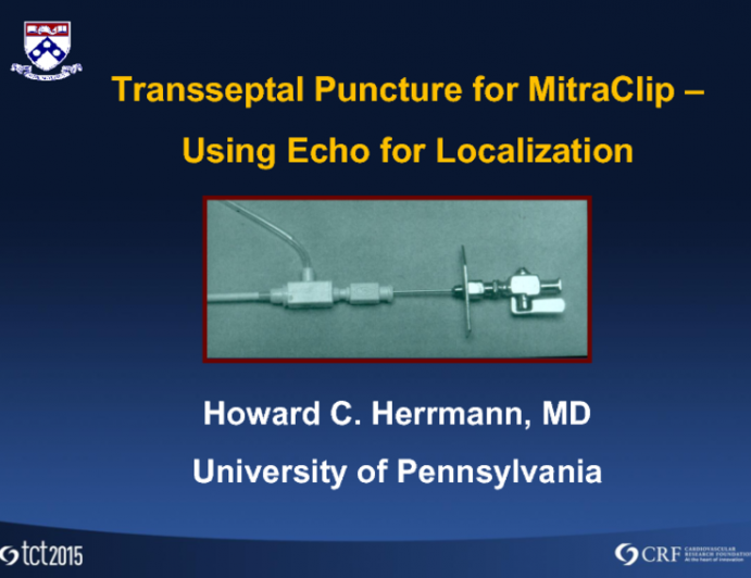 Case 1: Transseptal Puncture With MitraClip