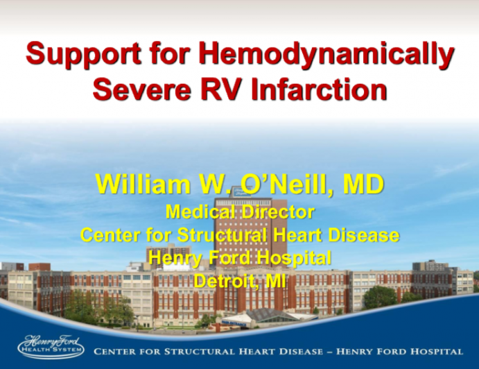 Support for Hemodynamically Severe RV Infarction: Impella RP, TandemHeart, and CentriMag