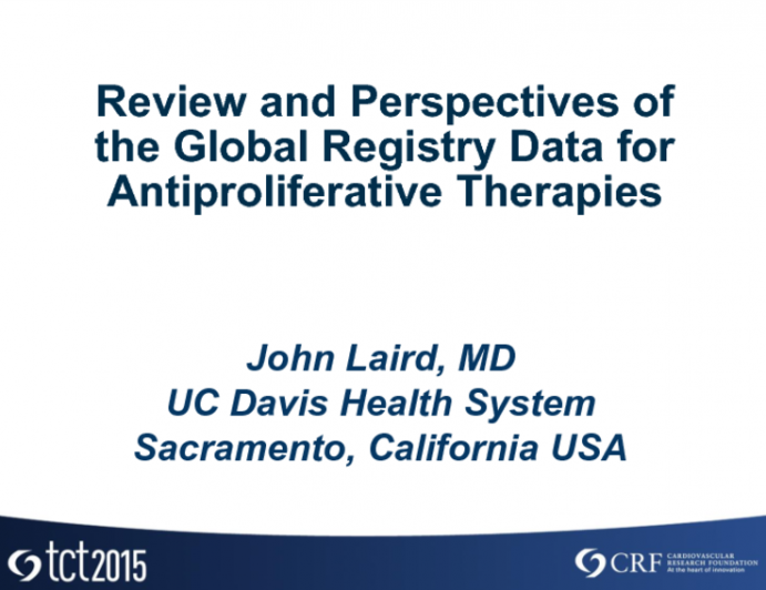 Review and Perspectives of the Global Registry Data for Antiproliferative Therapies