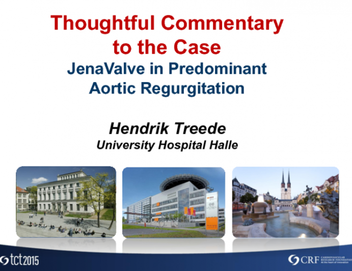 Predominant or Isolated AR and TAVR: Thoughtful Commentary on the Case