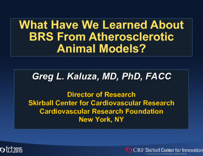 What Have We Learned About BRS From Atherosclerotic Animal Models?