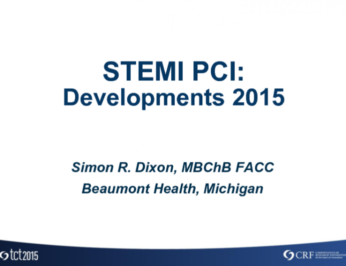 STEMI PCI: Developments in 2015