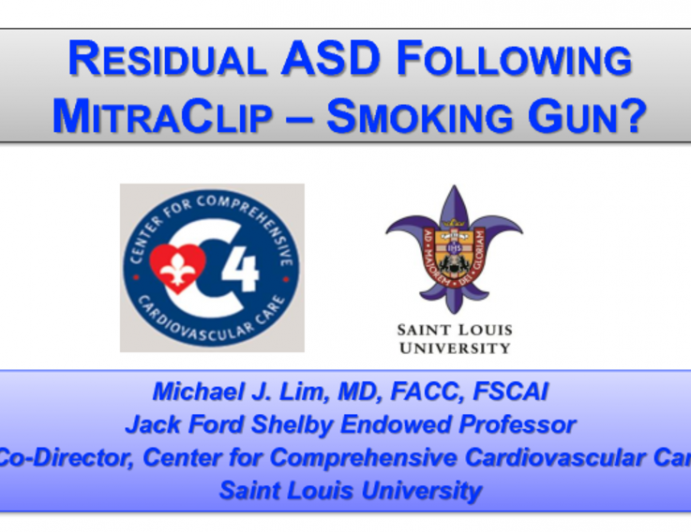 ASD After MitraClip: Is This the Smoking Gun?