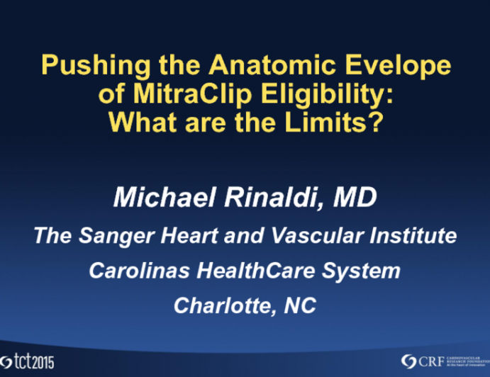 Pushing the Anatomic Envelope of MitraClip Eligibility: What Are the Limits?