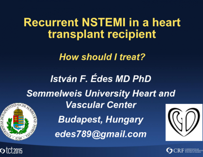 Hungary Presents: Recurrent NSTEMI in a Heart Transplant Recipient