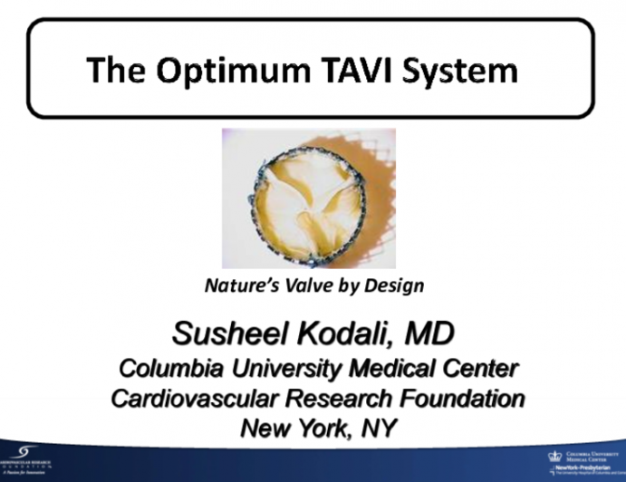 Early Stage New TAVR Systems: Thubikar Valve  Technology Review and Clinical Update