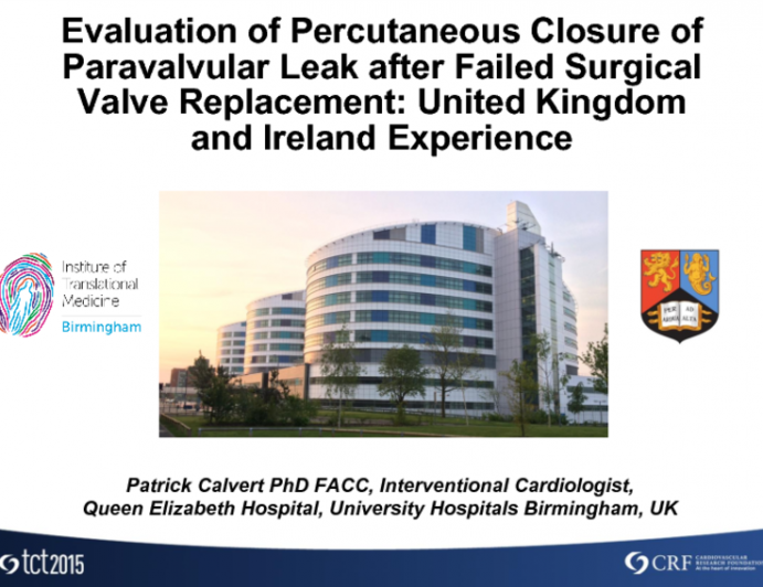 Evaluation of Percutaneous Closure of Paravalvular Leak After Failed Surgical Valve Replacement: The UK and Irish Experience