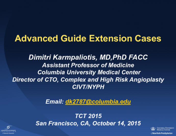 Guide Extension Catheters in Complex PCI