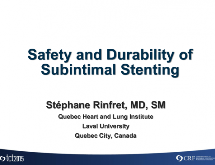 Safety and Durability of Subintimal Stenting