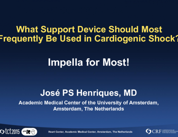 What Support Device Should Most Frequently Be Used in Cardiogenic Shock? Impella for Most!