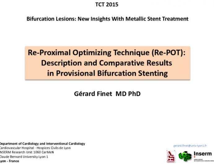 Re-POT: Description and Comparative Results in Provisional Bifurcation Stenting