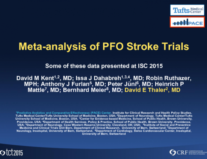 Meta-analysis of PFO Stroke Trials