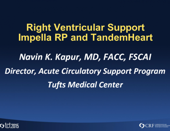 Right Heart Support: Impella RP and TandemHeart